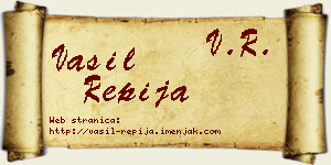 Vasil Repija vizit kartica